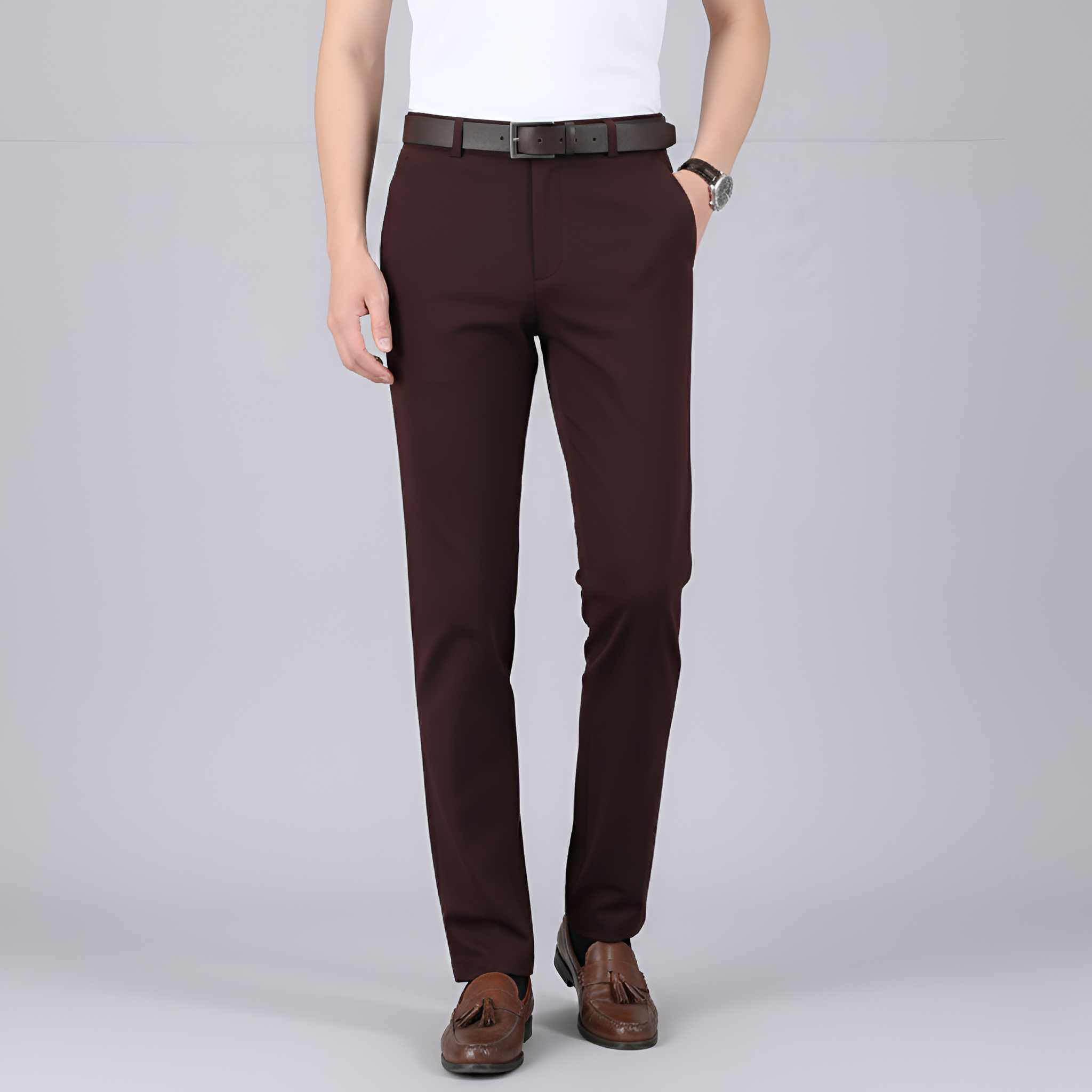 Bellivaro ανδρικό παντελόνι slim fit με ελαστικότητα