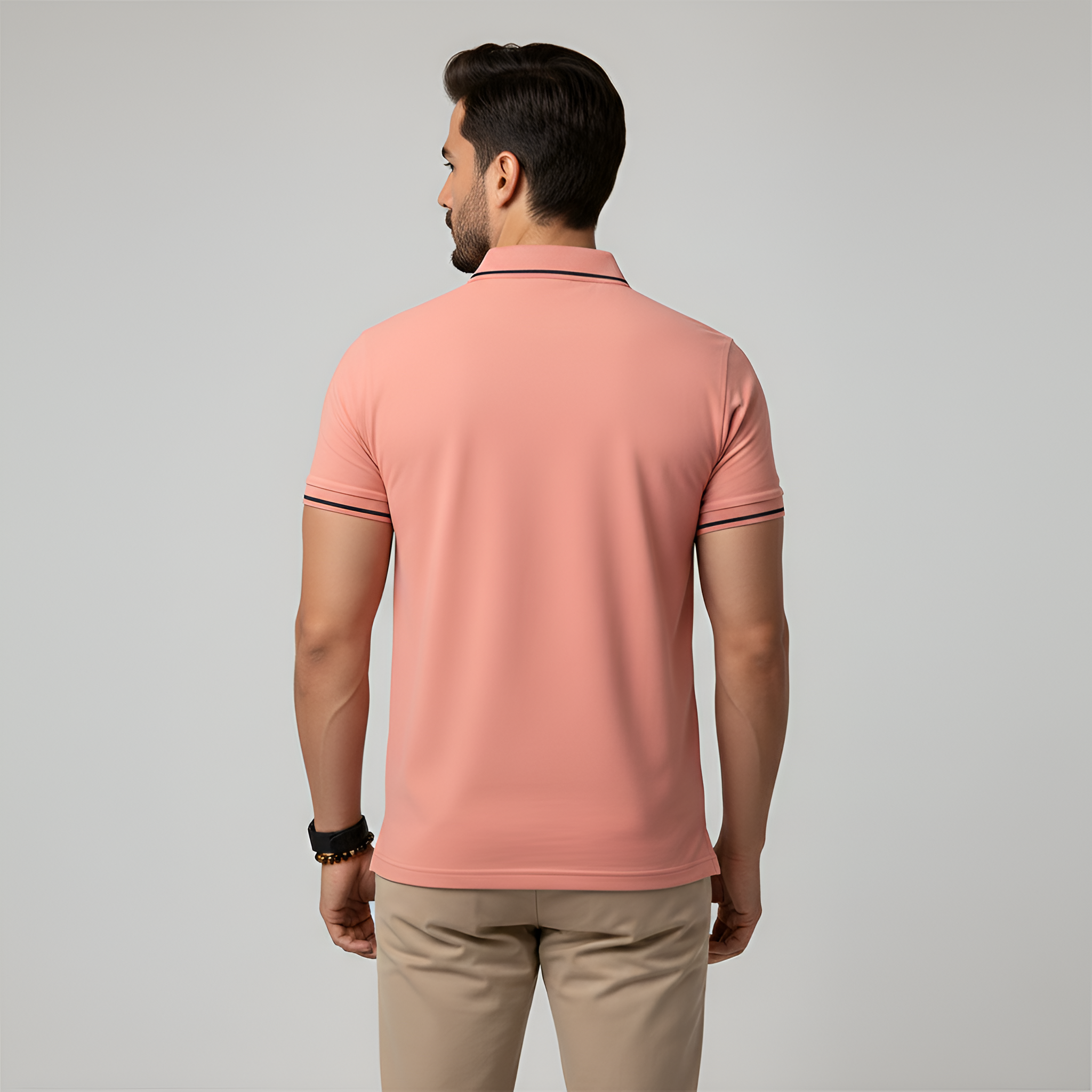 Pánské polo tričko z bavlny – úzký střih krátký rukáv polo košile