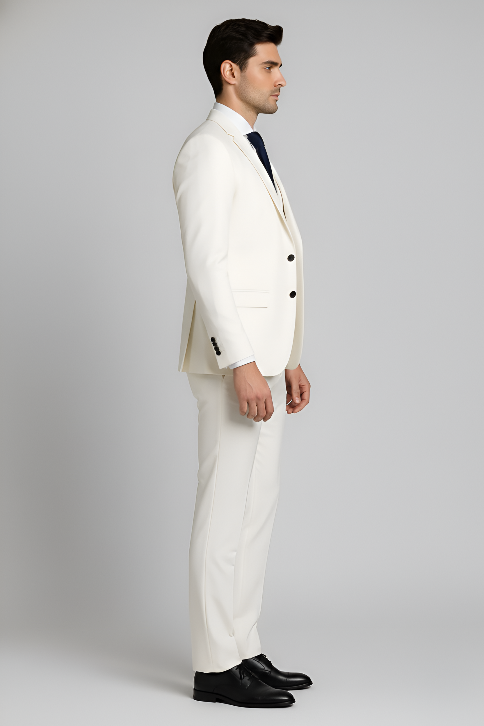 Bellivaro herre jakkesæt i klassisk pasform med vest