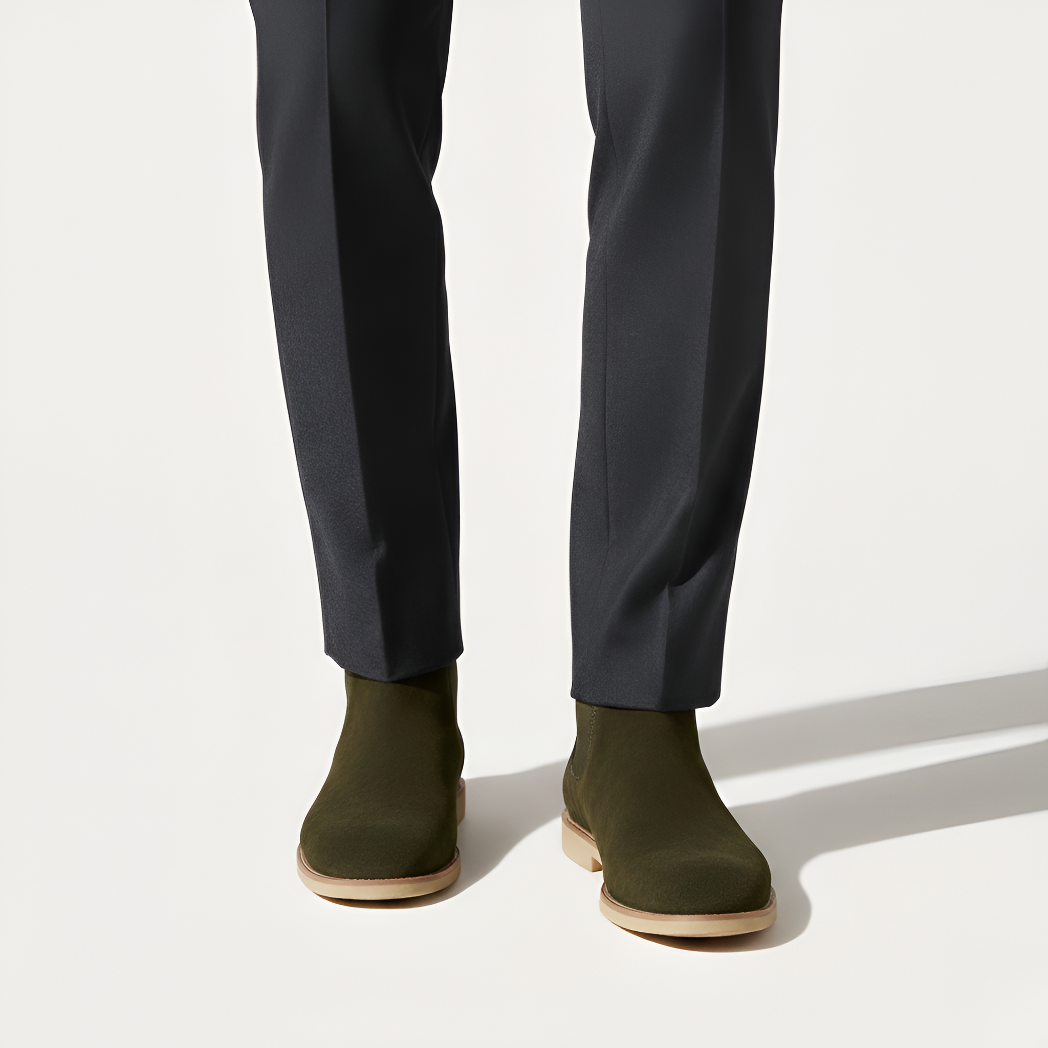 Bellivaro Chelsea férfi csizma velúr bőrből, alacsony talppal