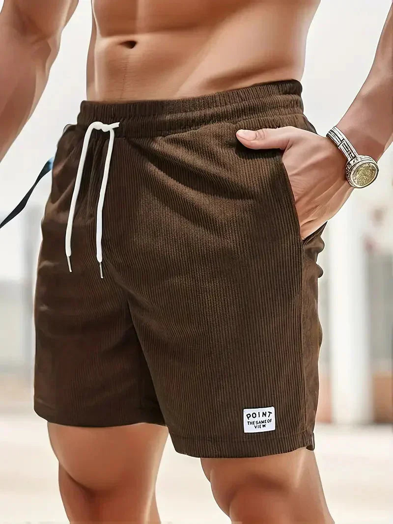 Herre Fløjlsshorts med Snøre i Taljen