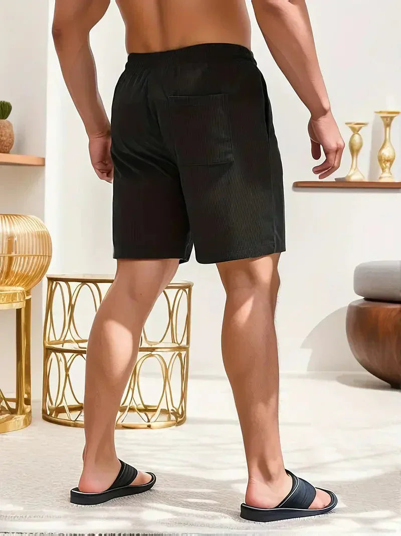 Herre Fløjlsshorts med Snøre i Taljen