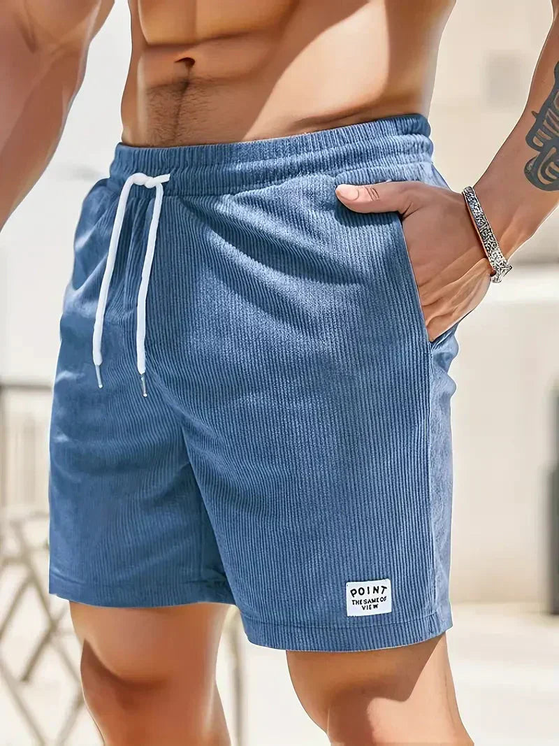 Herre Fløjlsshorts med Snøre i Taljen