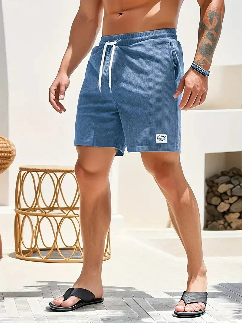 Herre Fløjlsshorts med Snøre i Taljen