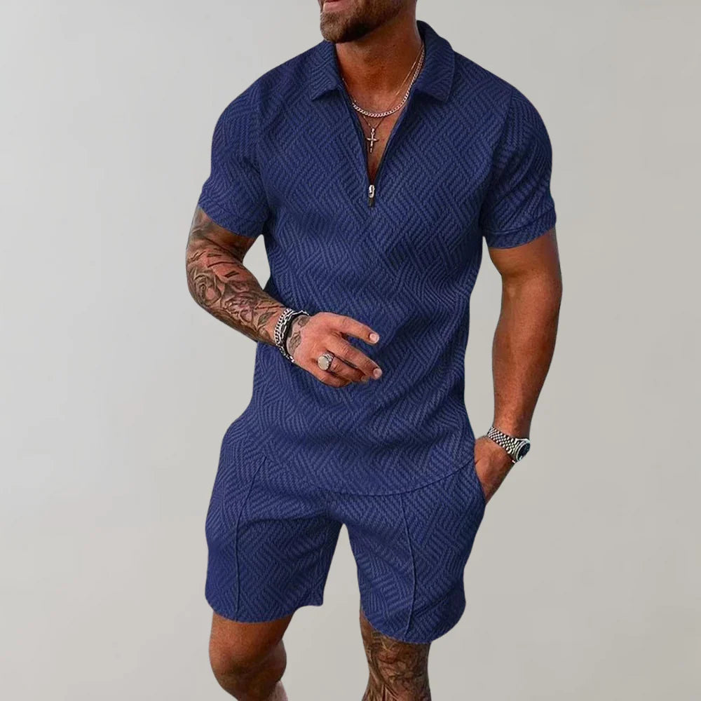 Dvoudílný letní set pro muže – pohodlný ležérní outfit na letní dny