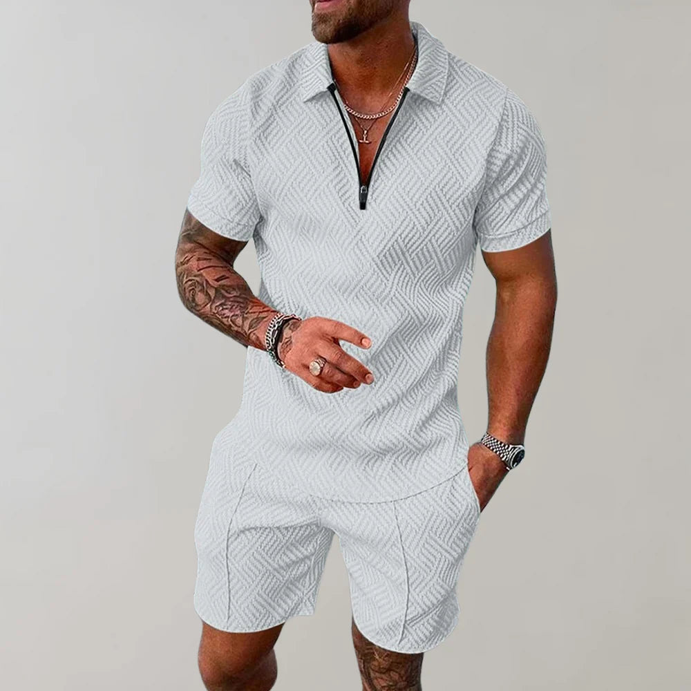 Dvoudílný letní set pro muže – pohodlný ležérní outfit na letní dny