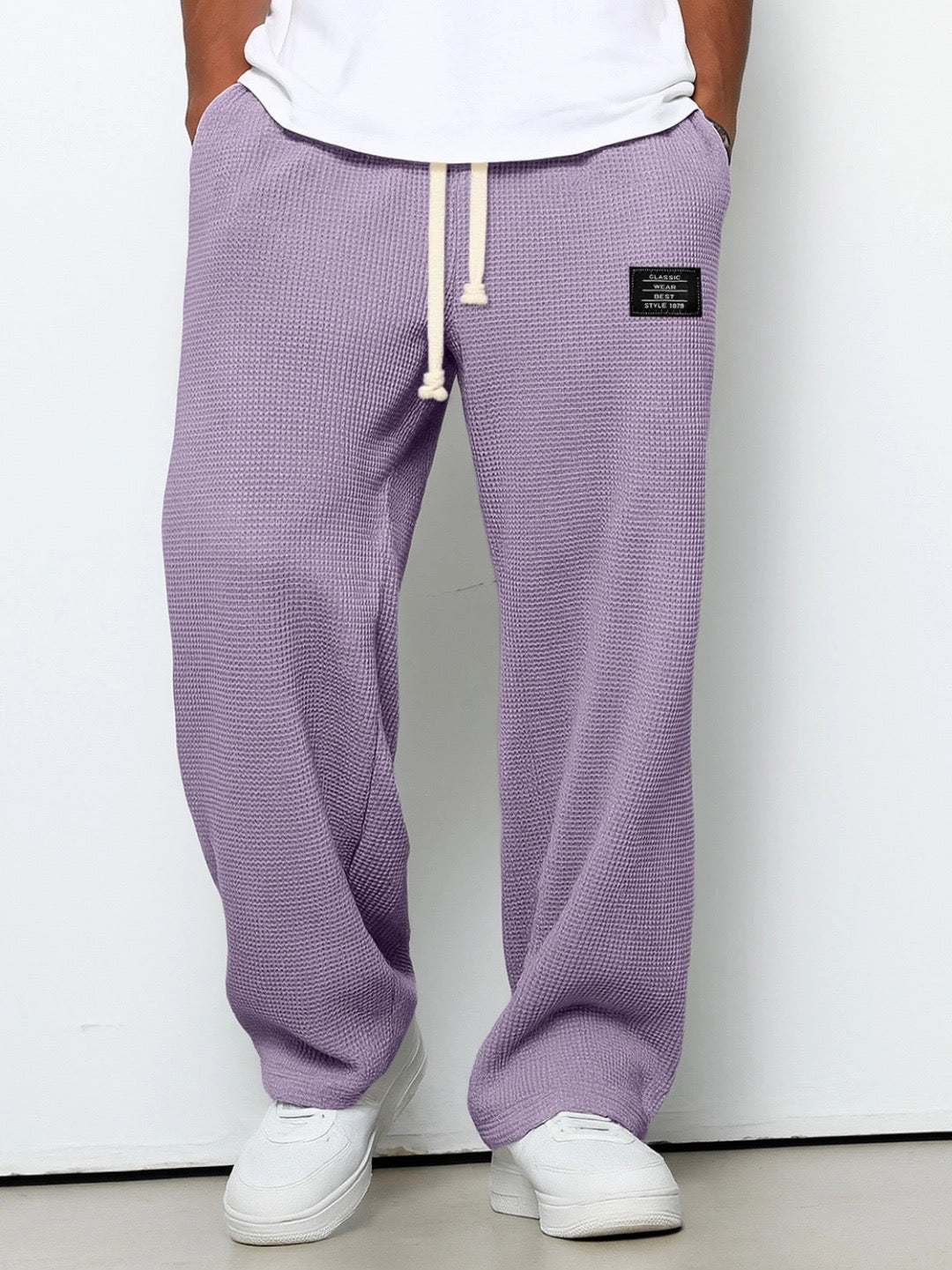 Herre Komfortable Bukser – Afslappet Pasform, Justerbar Talje & Åndbart Stof til Daglig Afslappet Brug