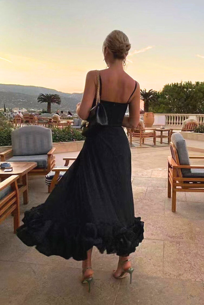 Elegant Midi Dress for Women Wedding Guests
