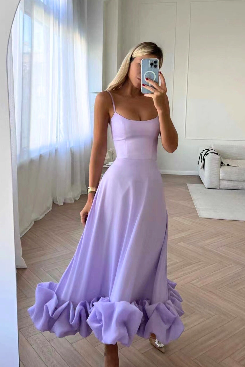 Elegant Midi Dress for Women Wedding Guests