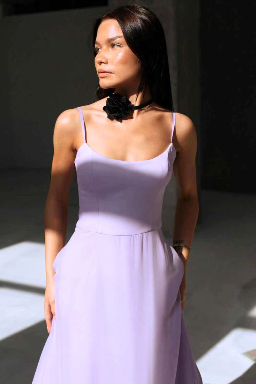 Elegant Midi Dress for Women Wedding Guests