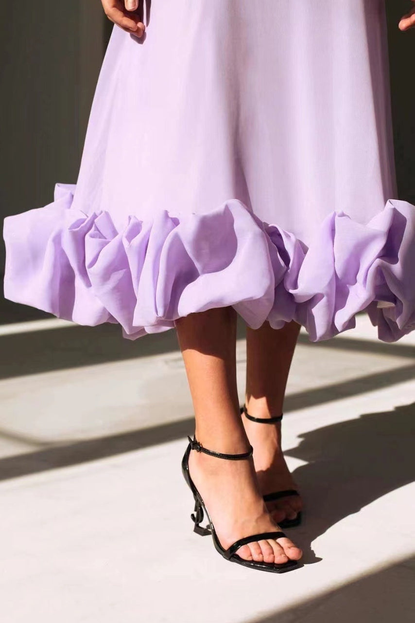 Elegant Midi Dress for Women Wedding Guests