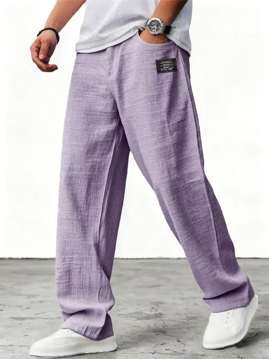 Wide linen pants
