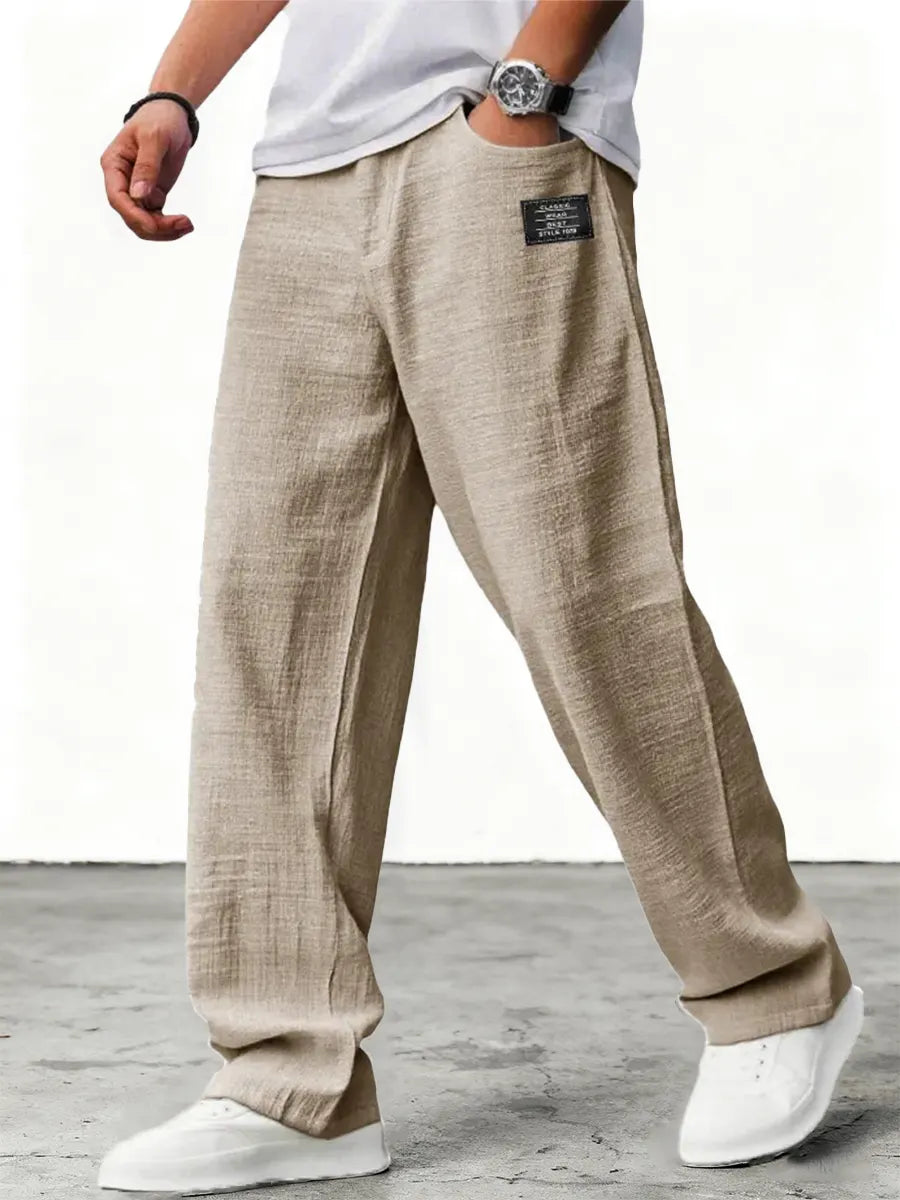 Wide linen pants