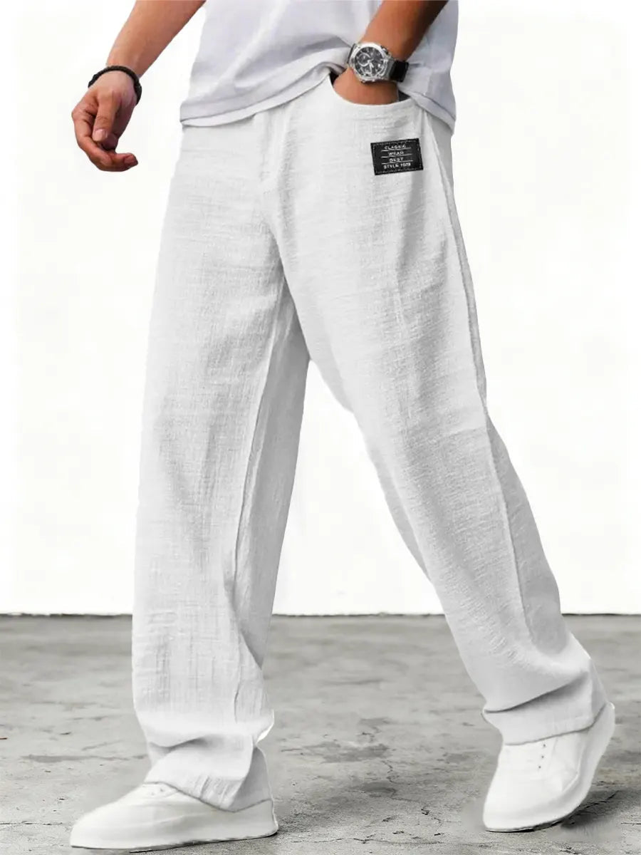 Wide linen pants