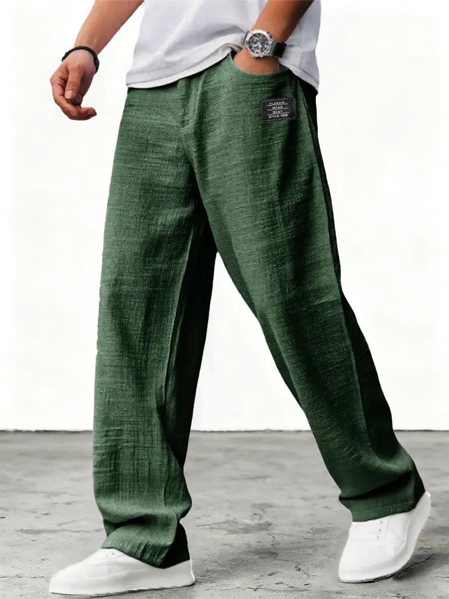 Wide linen pants