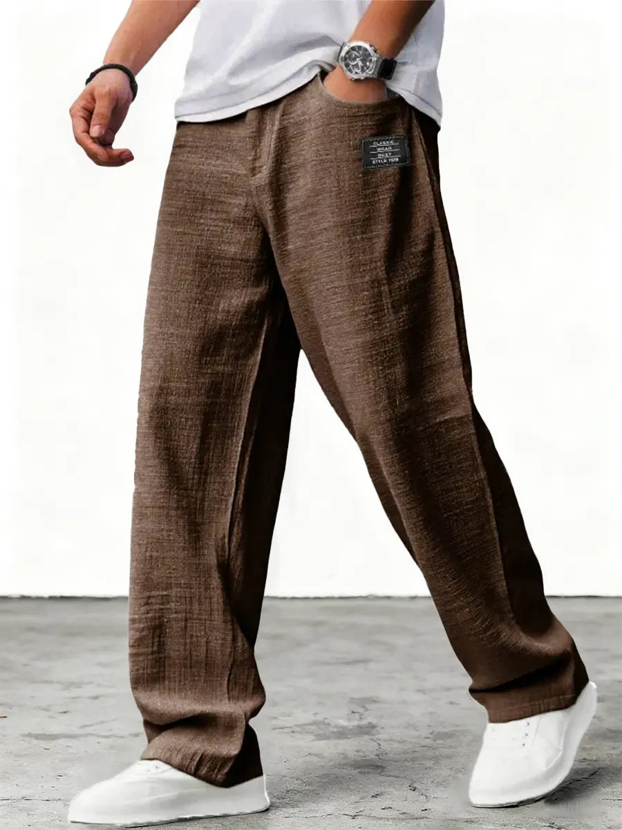 Wide linen pants