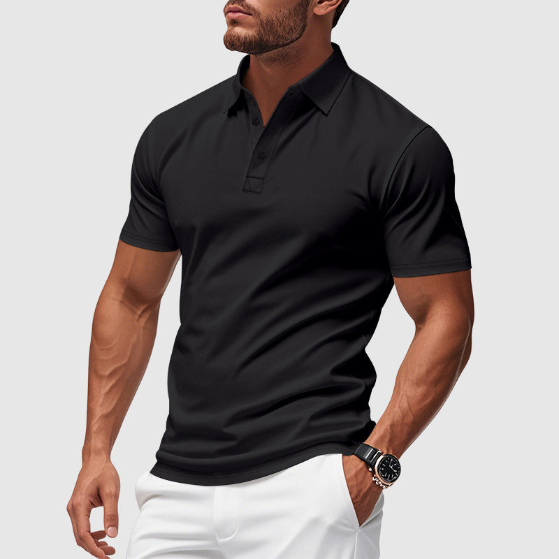 Herre Klassisk Polo T-shirt i Blød Bomuldsblanding