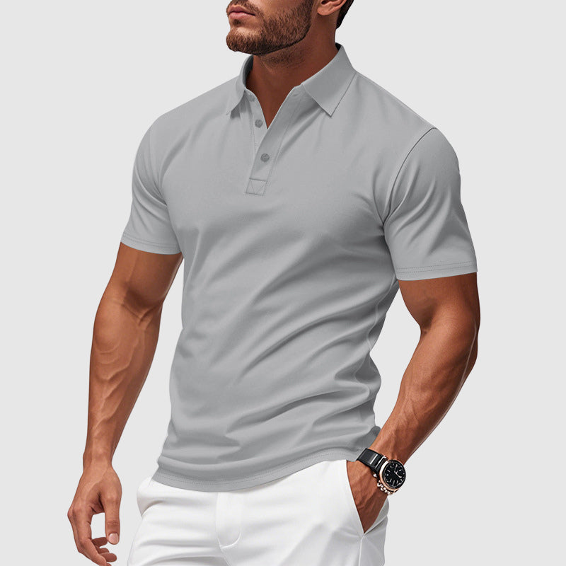 Herre Klassisk Polo T-shirt i Blød Bomuldsblanding