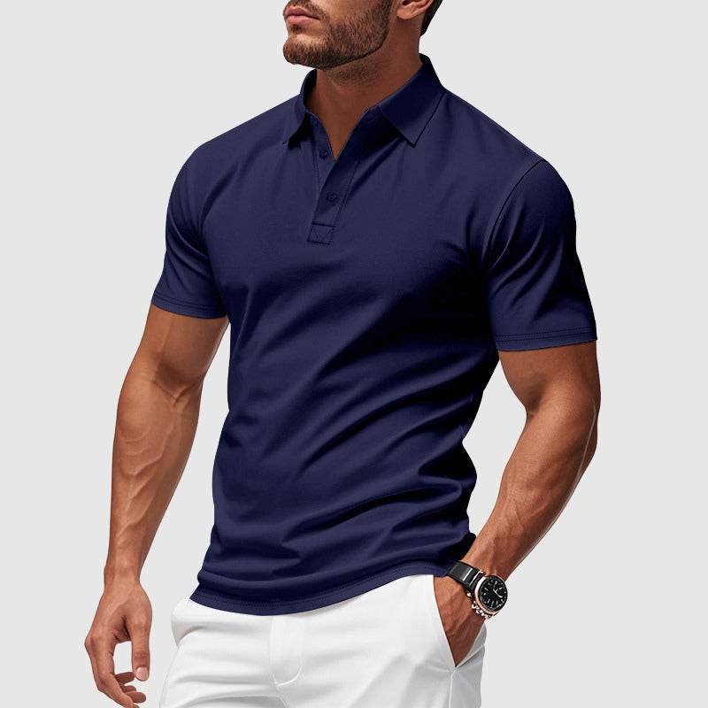 Herre Klassisk Polo T-shirt i Blød Bomuldsblanding