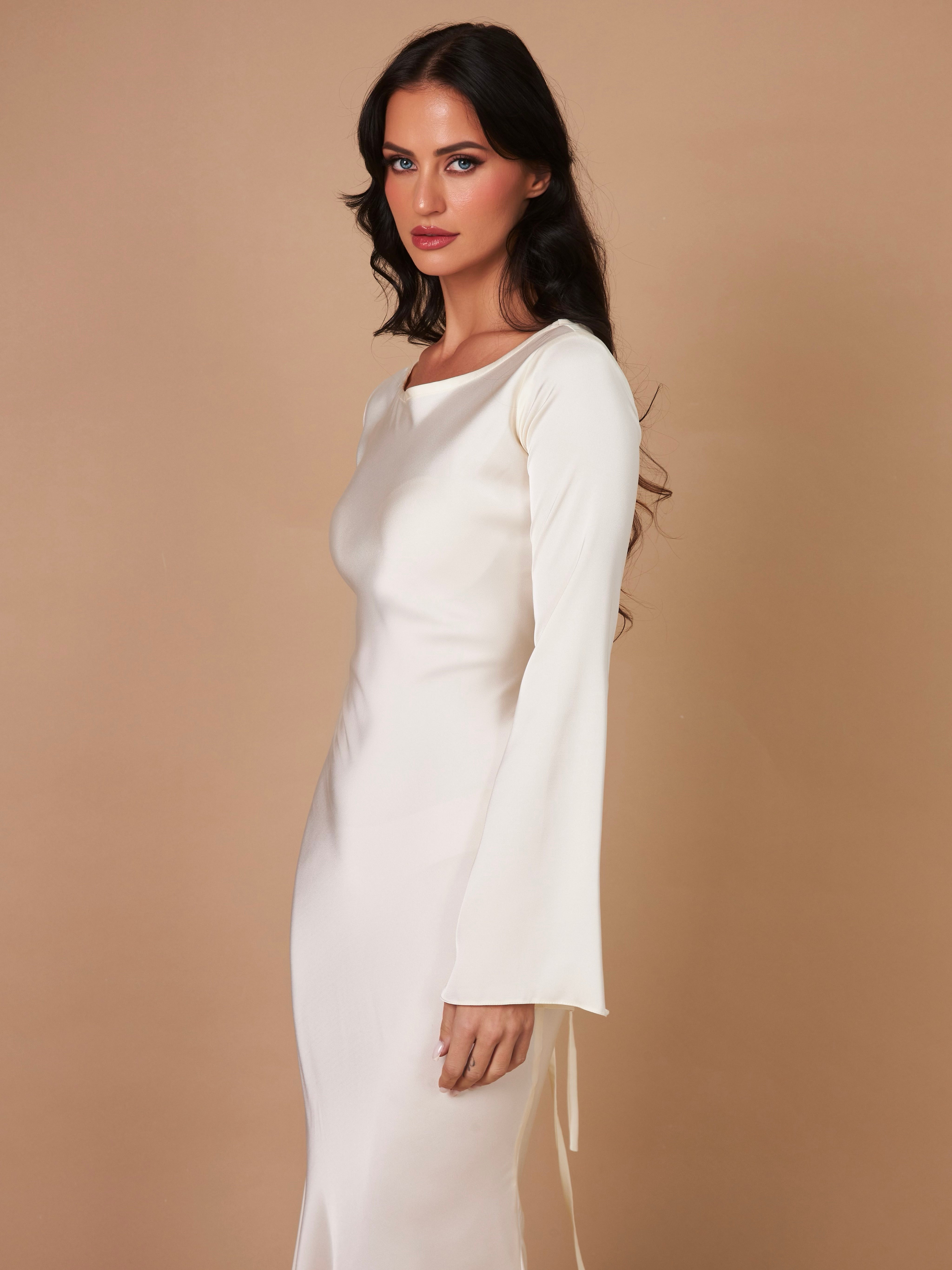 Langärmliges Maxikleid - Mühelose Eleganz für jeden Anlass