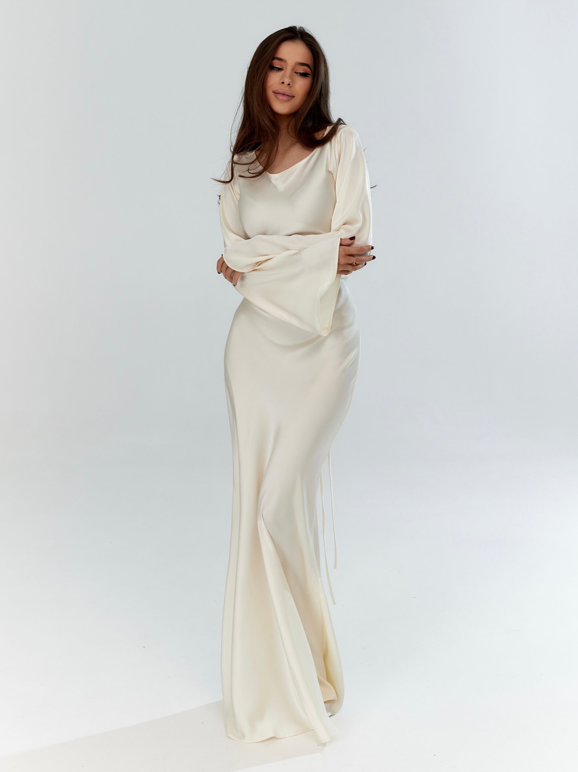 Langärmliges Maxikleid - Mühelose Eleganz für jeden Anlass