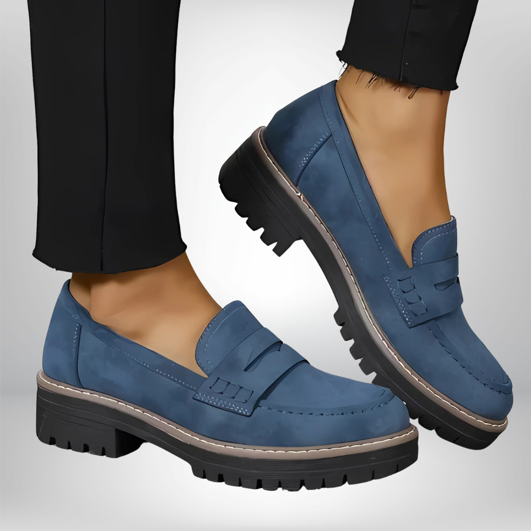 Δερμάτινα loafers για γυναίκες | Αντιολισθητική σόλα & Χωρίς σημεία πίεσης