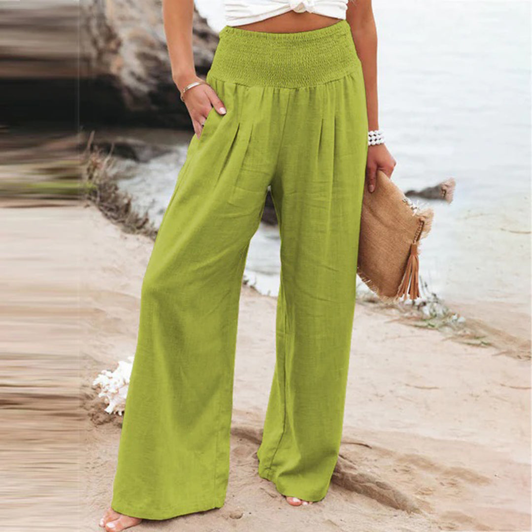 Elastische Linnen Zomerbroek voor Dames