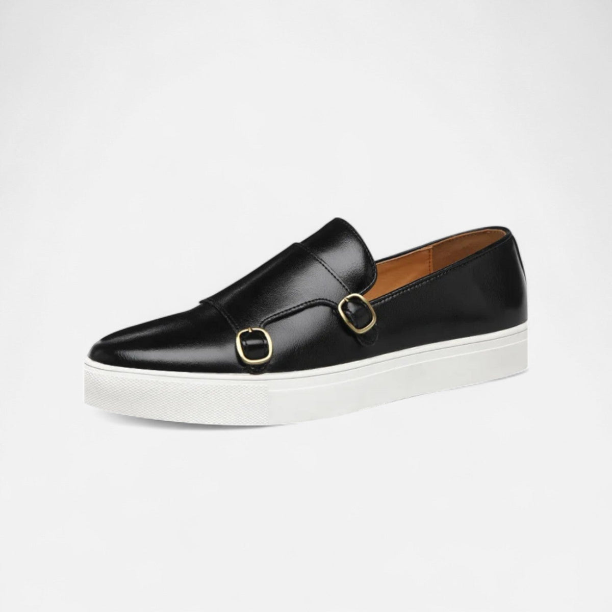 Bellivaro | Ανδρικά slip-on loafers | Λεπτομέρεια με αγκράφα και σόλα πλατφόρμα