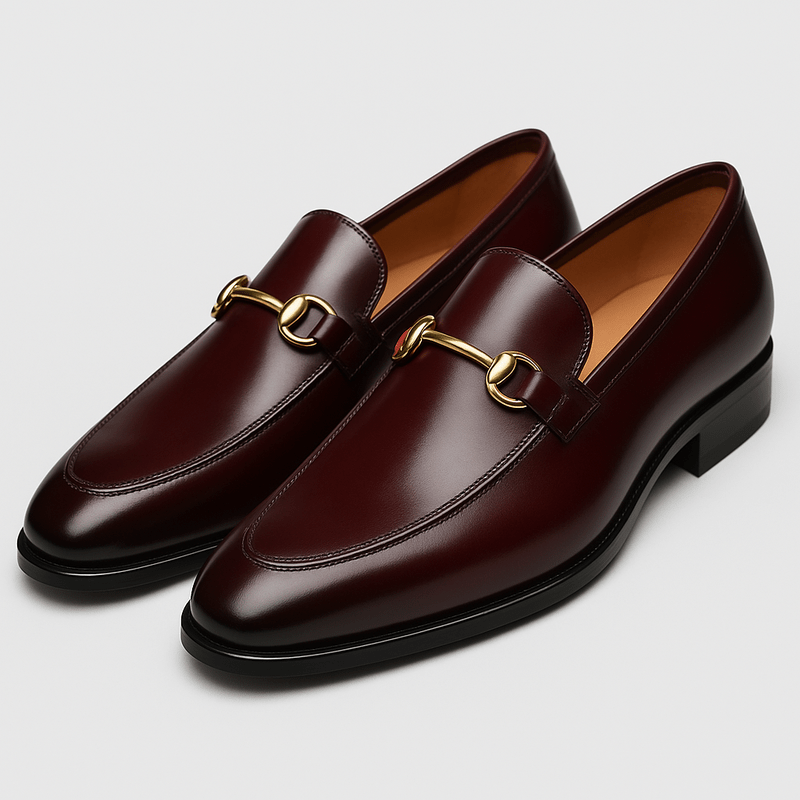 Bellivaro | Mænds Slip-on Loafers Med Metaldetalje | Lav Profilform