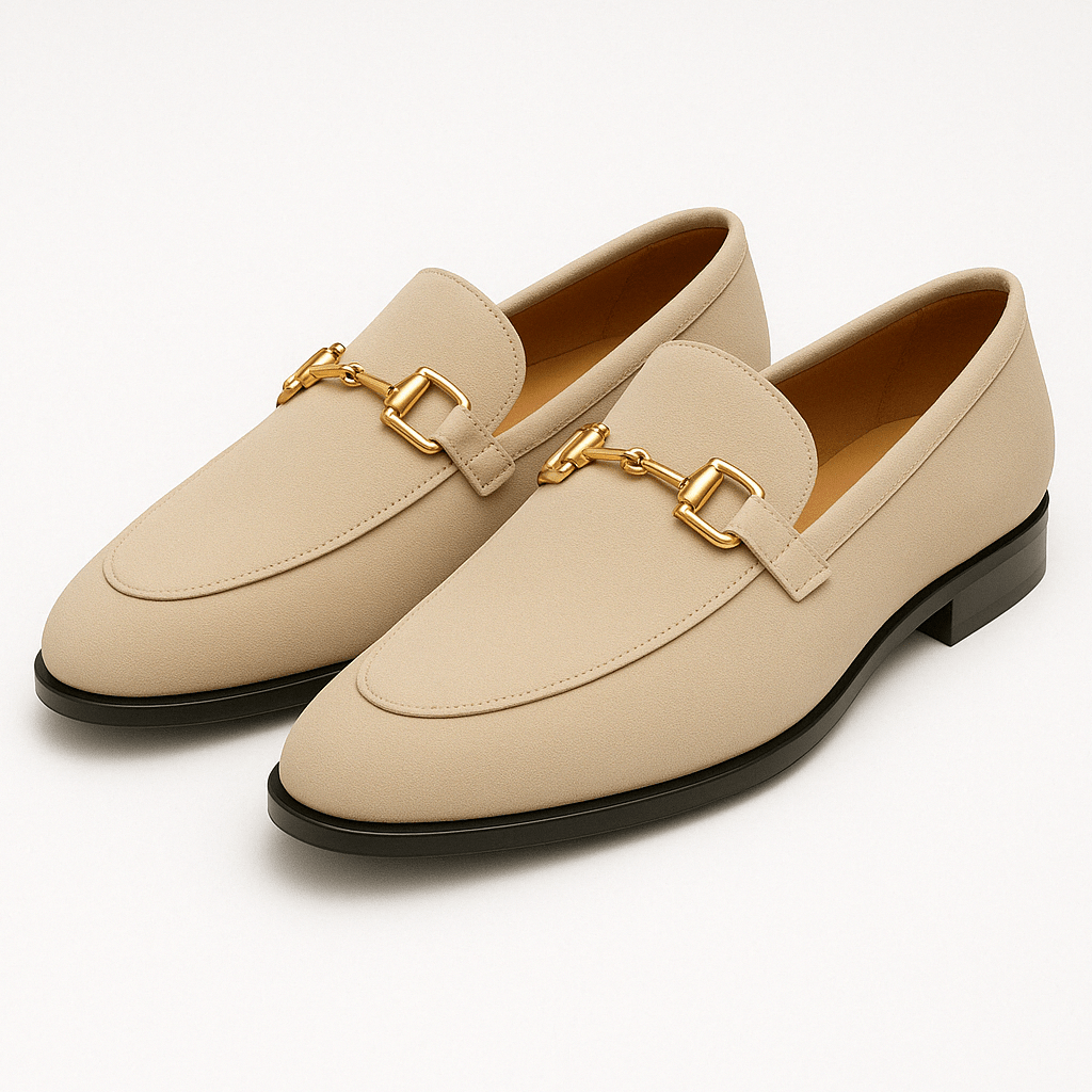Bellivaro | Mænds Slip-on Loafers Med Metaldetalje | Formstøbt Komfortpasform