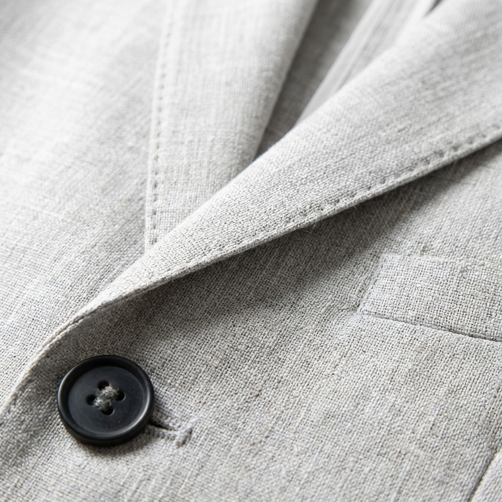 Costume de marié pour homme avec coupe décontractée et revers classique | Été
