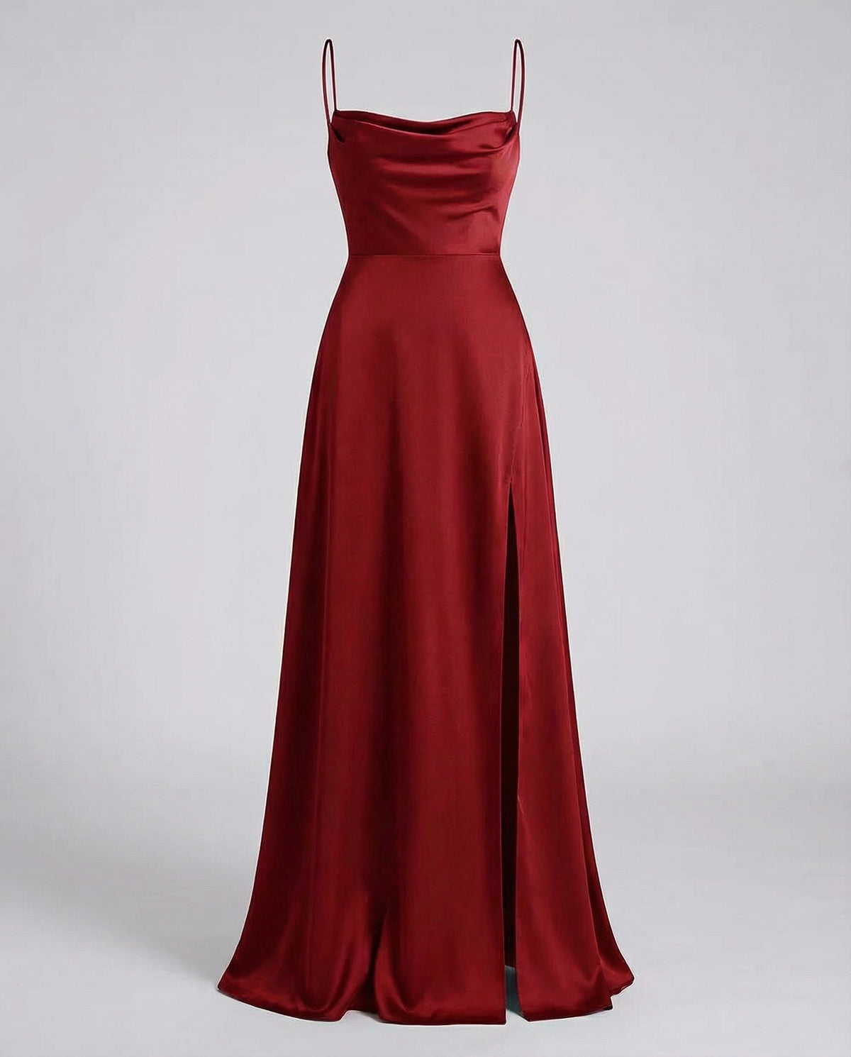 Elegant Maxi Dress for Women – Strapless Evening Dress with High Slit
