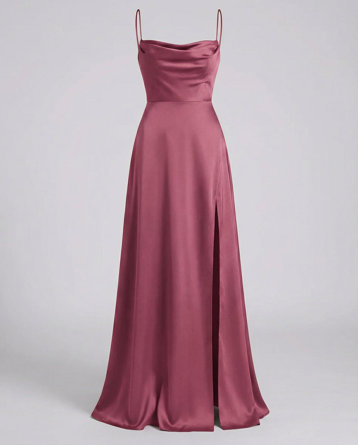 Elegant Maxi Dress for Women – Strapless Evening Dress with High Slit