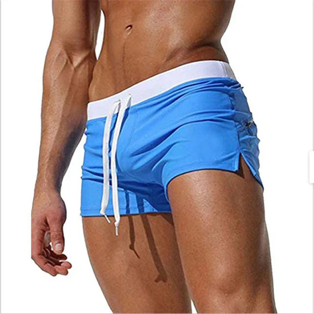 Korte Badeshorts til Herre med Elastisk Talje