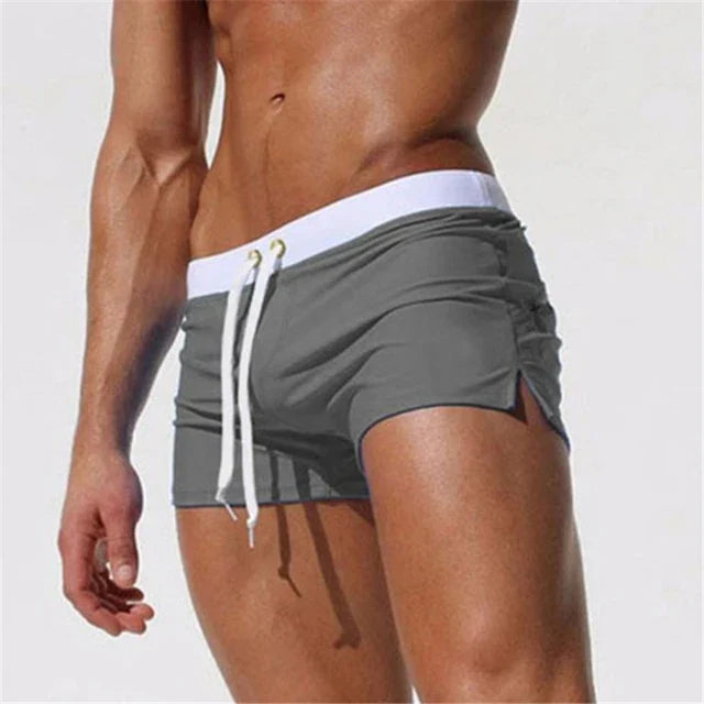 Korte Badeshorts til Herre med Elastisk Talje