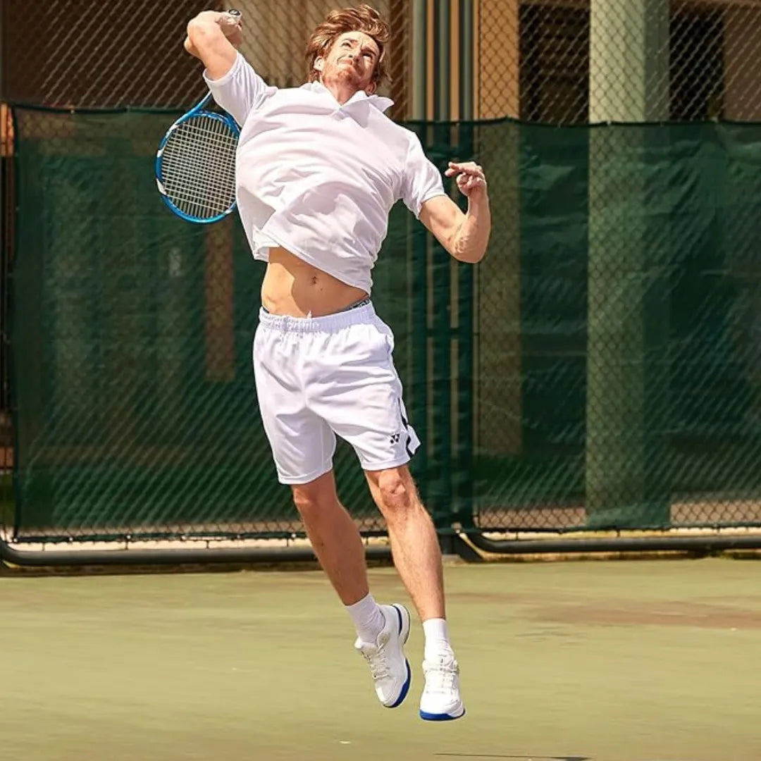 Tennis-sneakers med snørebånd til mænd