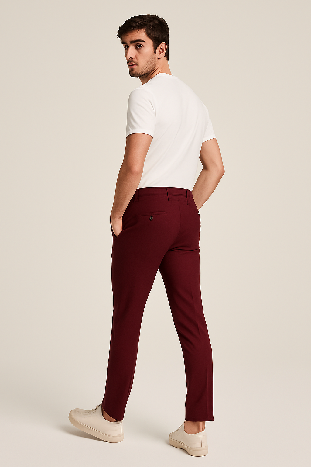 Herrebukser med Slim Fit – Klassiske Habitbukser