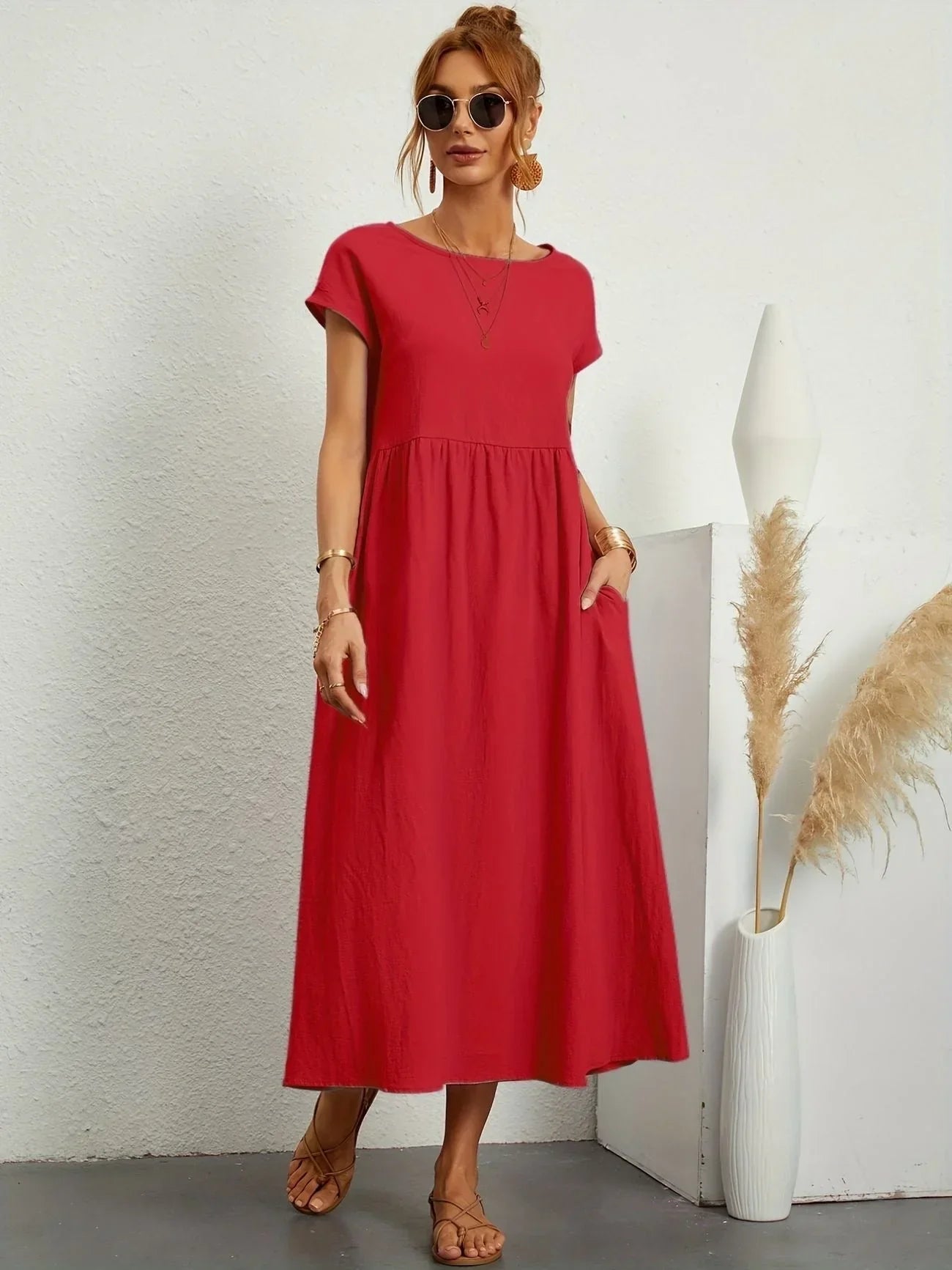 Robe longue ample pour femmes - Élégance estivale et confort