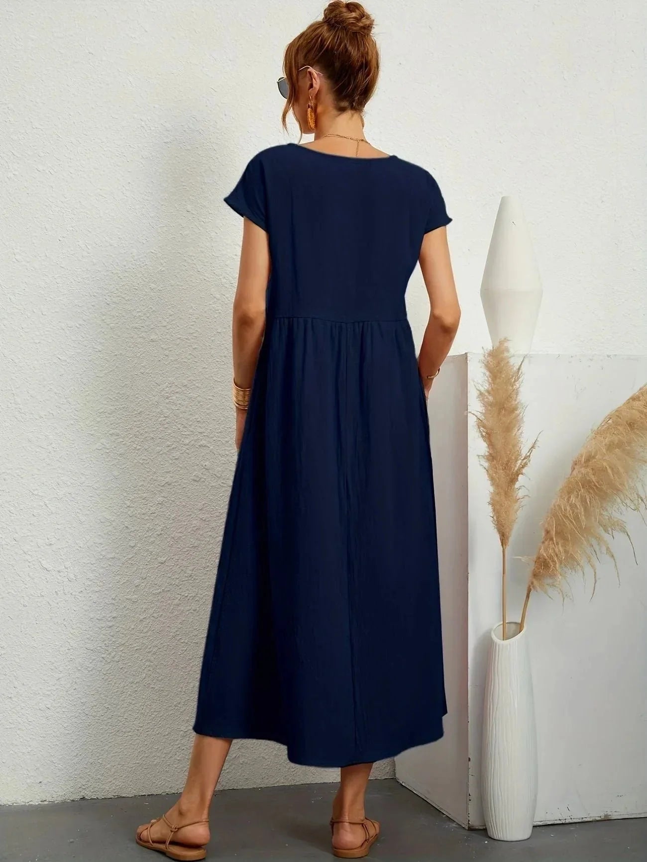 Volné dlouhé šaty pro ženy - letní elegance a pohodlí