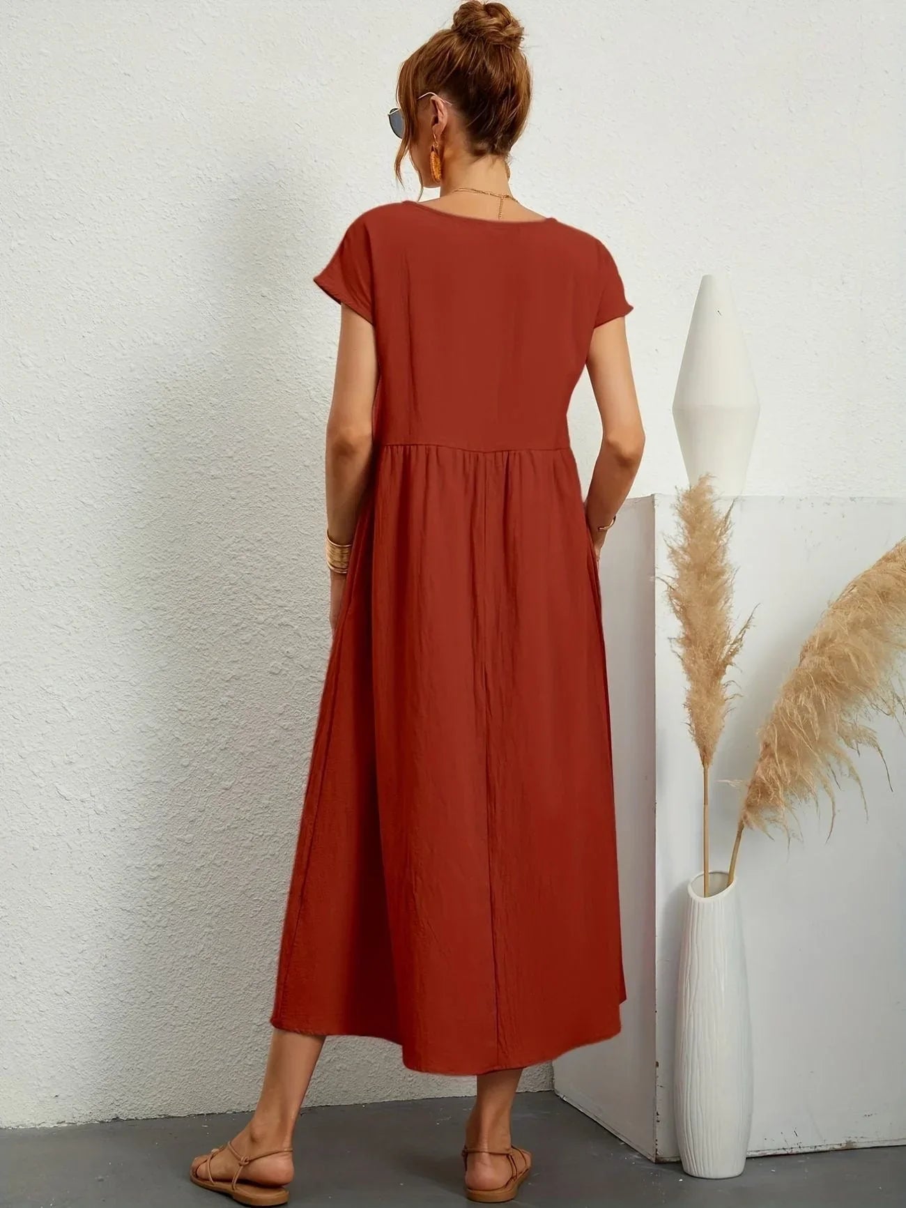 Robe longue ample pour femmes - Élégance estivale et confort