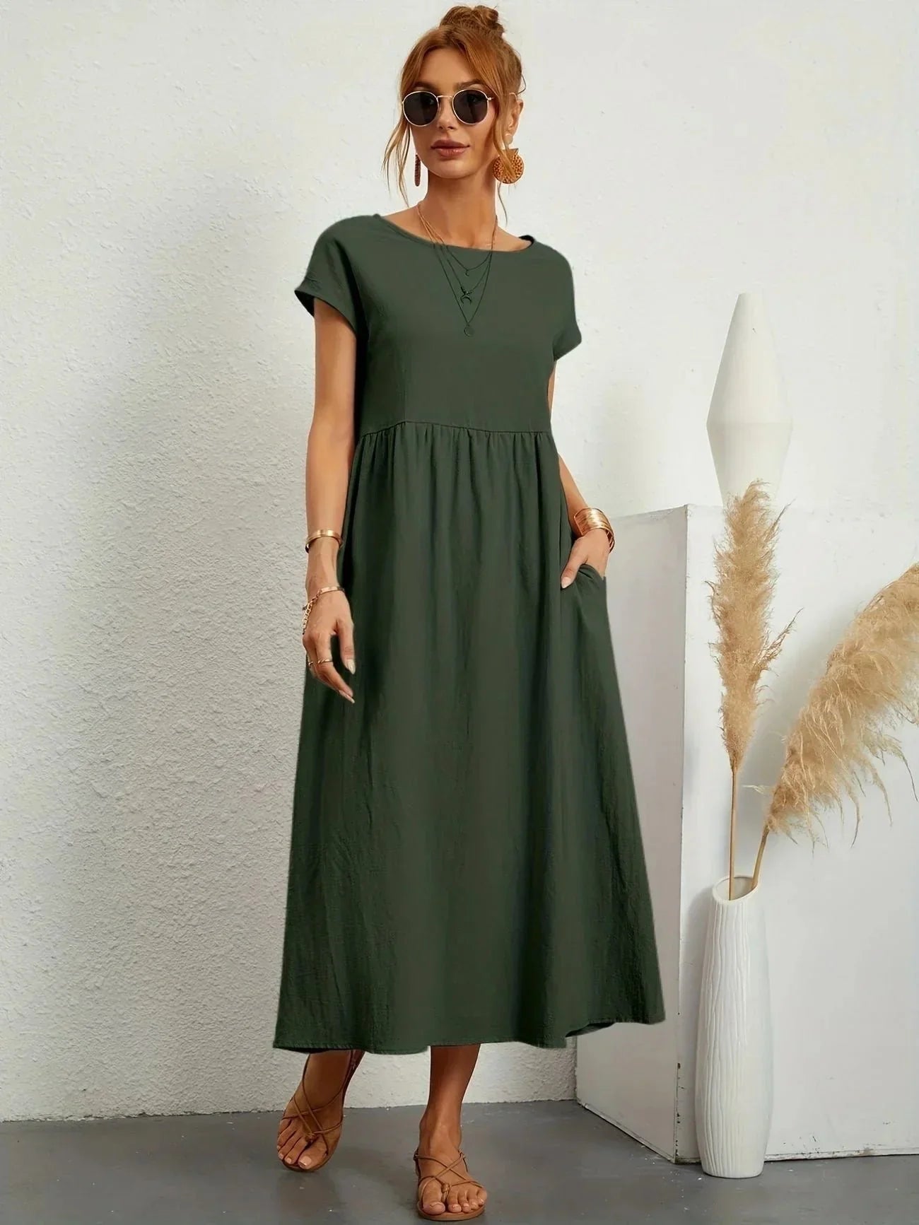 Volné dlouhé šaty pro ženy - letní elegance a pohodlí