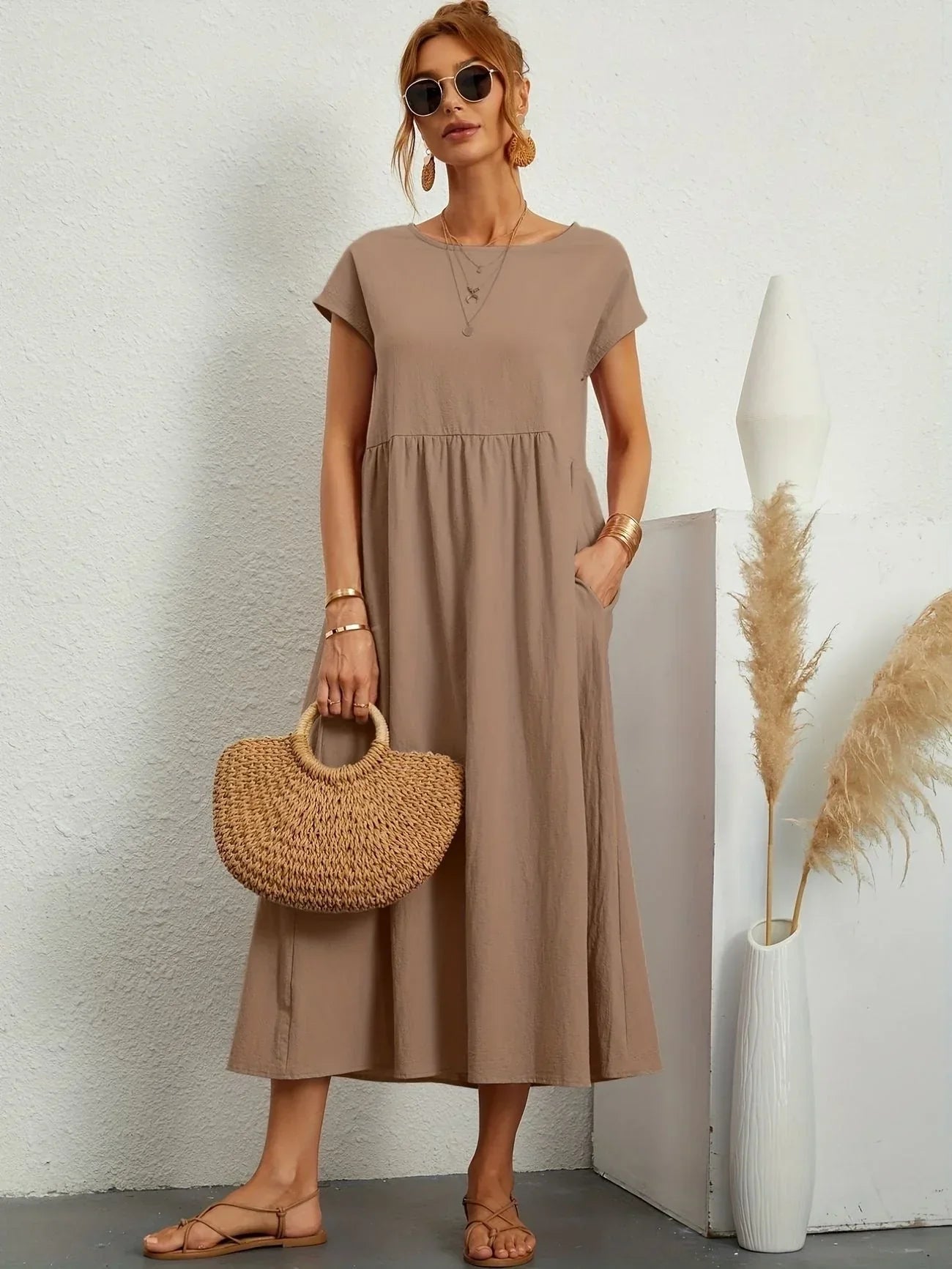 Robe longue ample pour femmes - Élégance estivale et confort