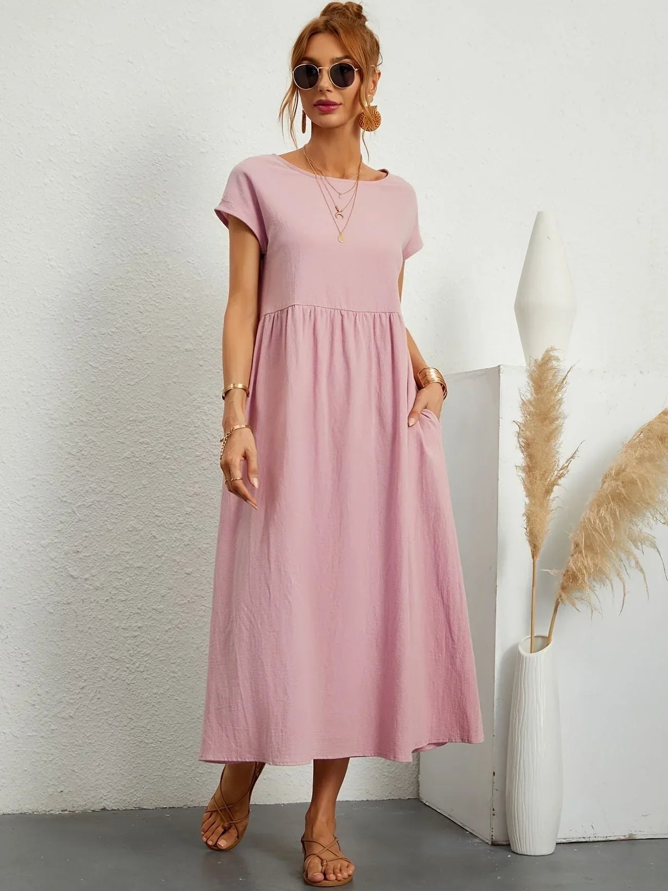Robe longue ample pour femmes - Élégance estivale et confort