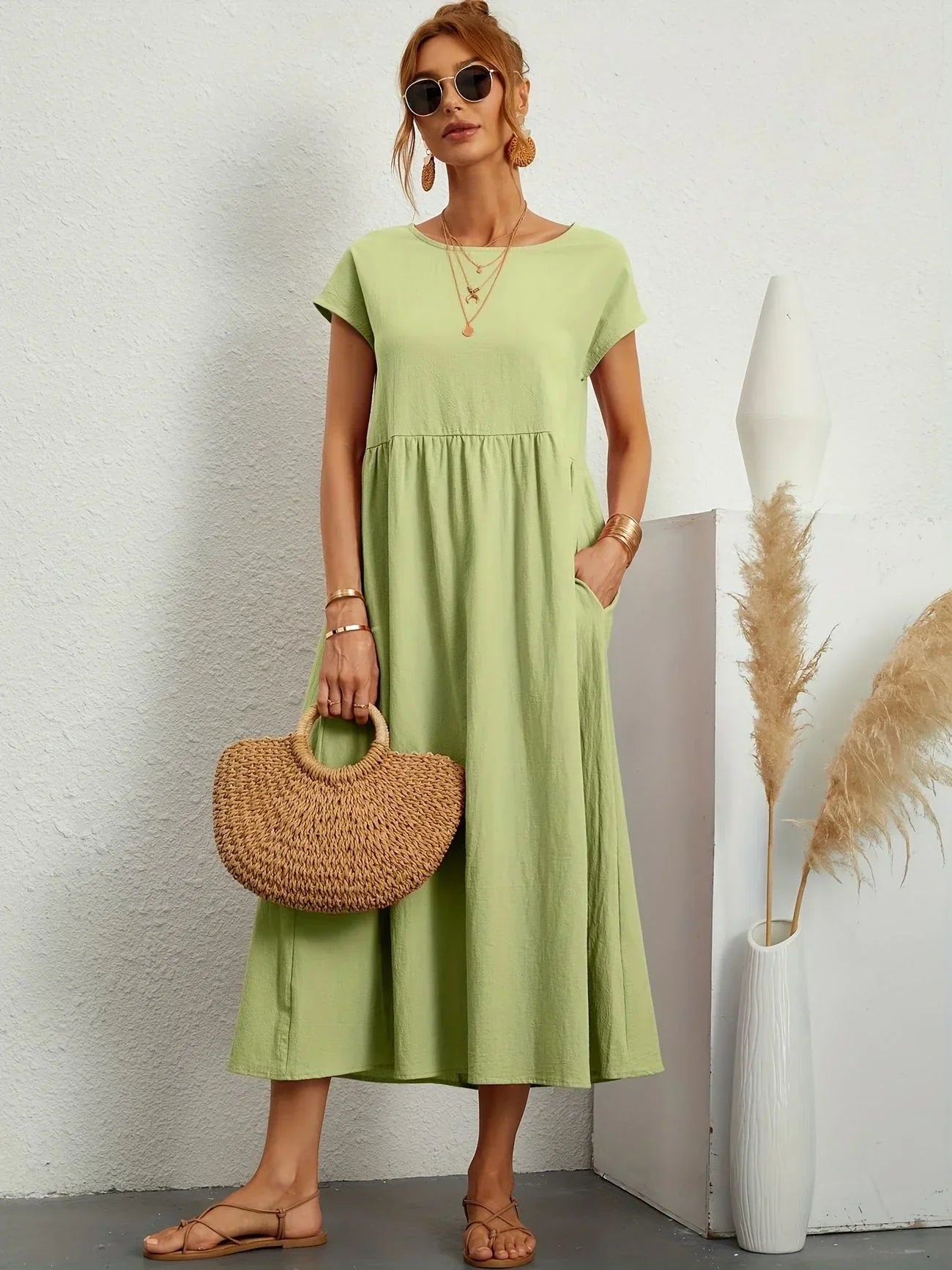 Robe longue ample pour femmes - Élégance estivale et confort