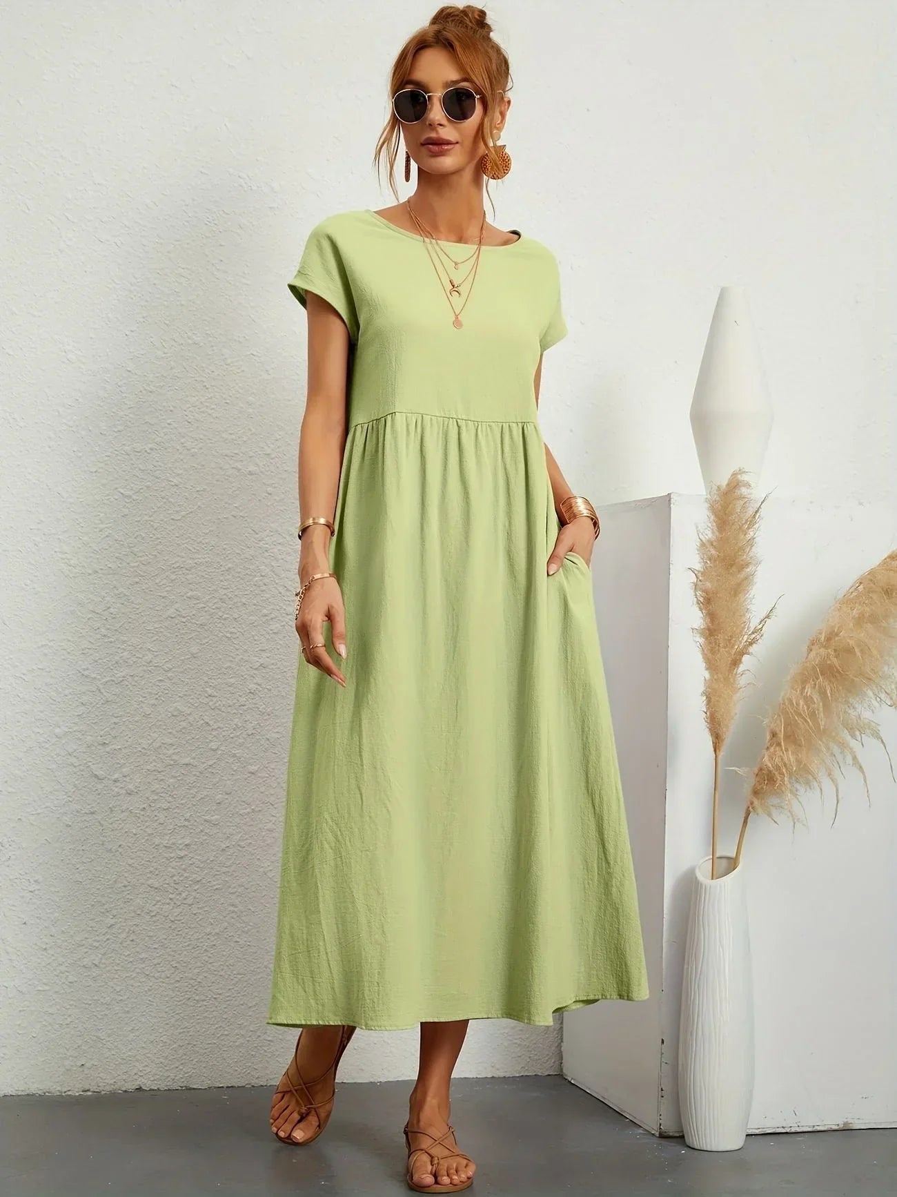 Robe longue ample pour femmes - Élégance estivale et confort