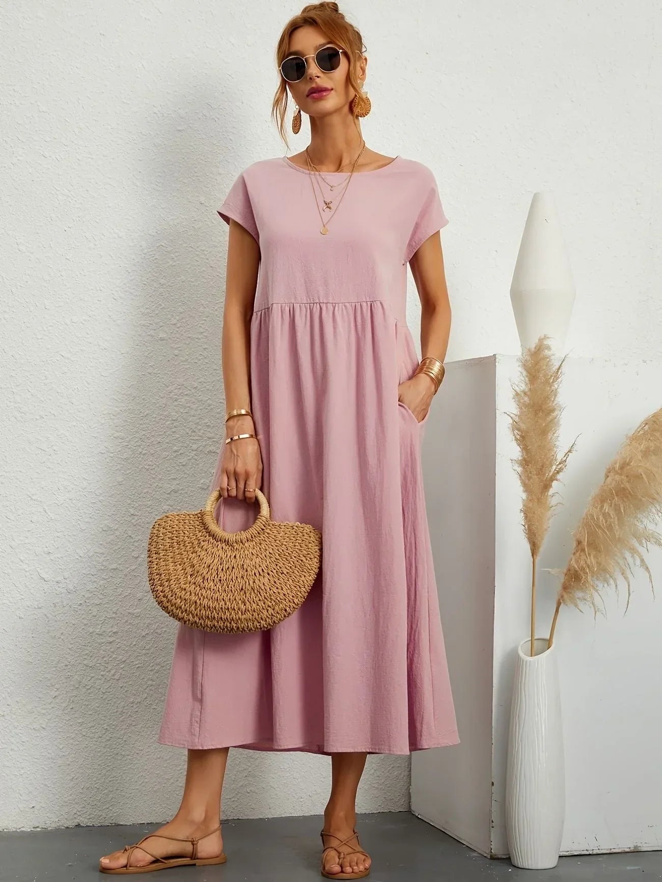 Robe longue ample pour femmes - Élégance estivale et confort