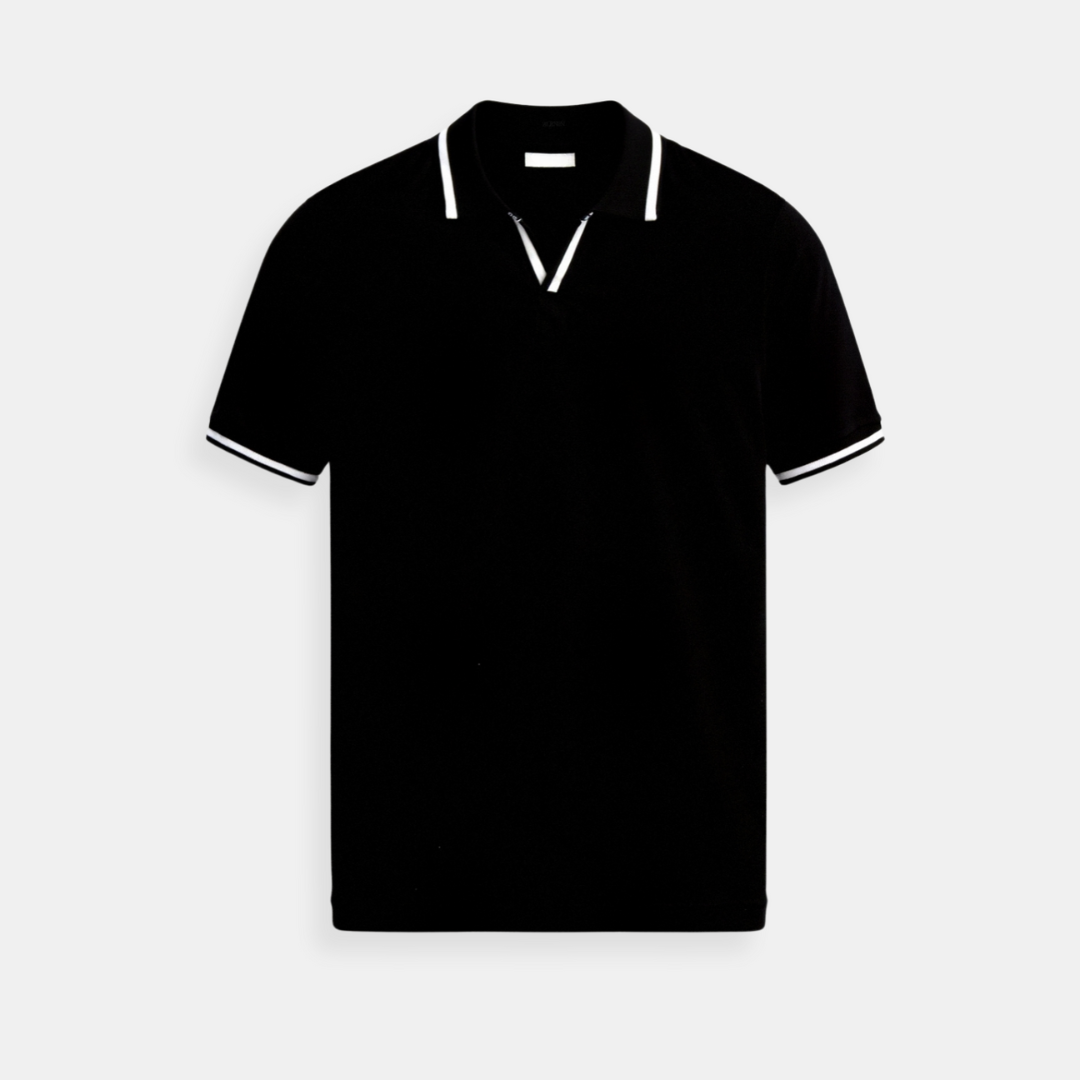 NOBA kontrastní slim fit elegantní letní polo