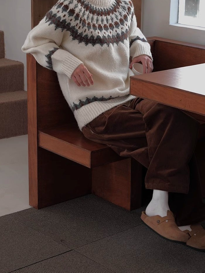 Bellivaro | Herre Vintage Rundhals Sweater | Tidløs Komfort og Nordisk Elegance