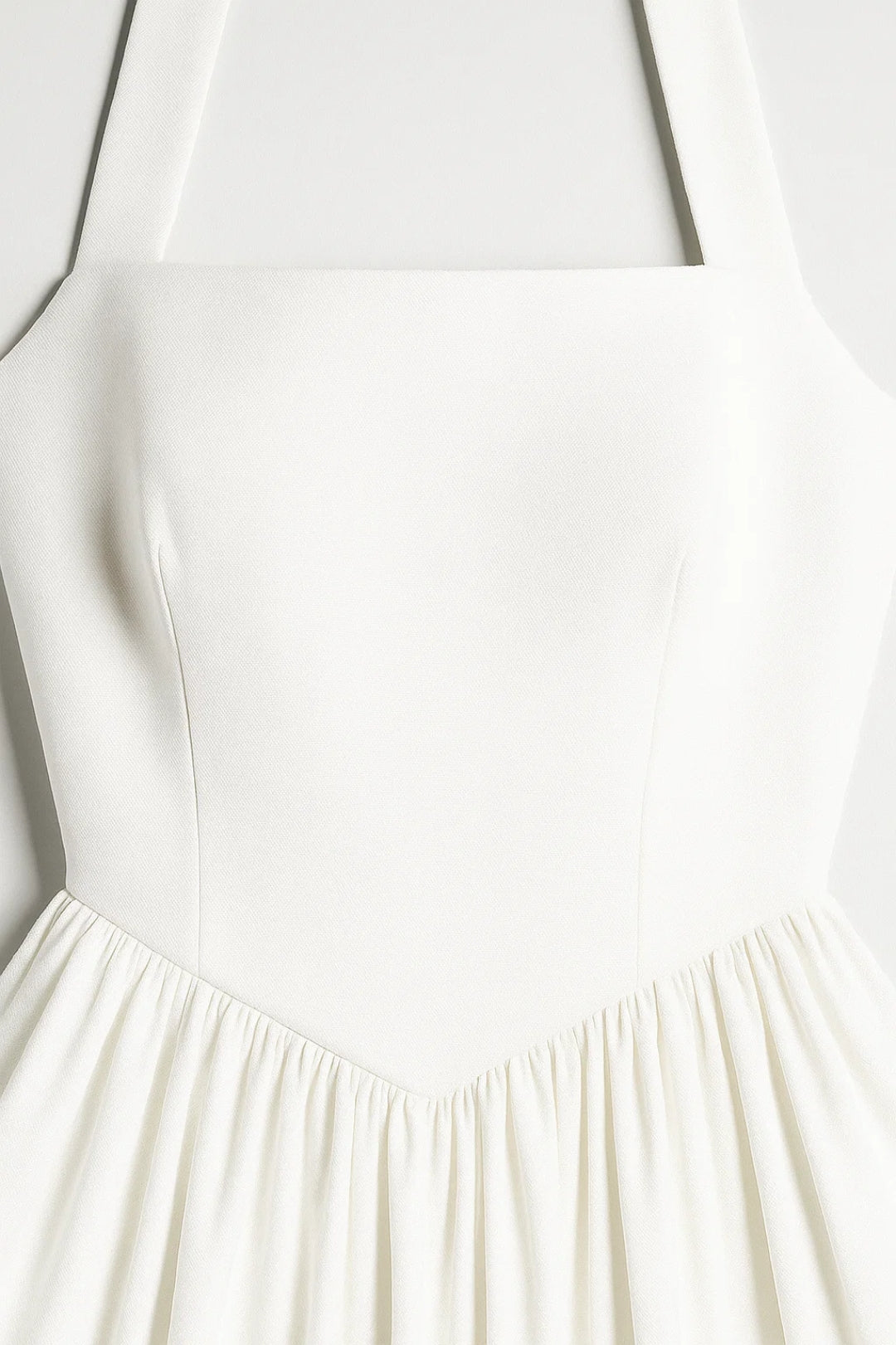 Dame Midi-kjole - Halter Nøgen Ryg Fyldig Nederdel | Bryllup