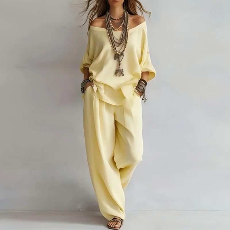 Paulina Off-Shoulder Co-ord Sæt